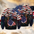 Love Usa And Dog Zip Hoodie Crewneck Sweatshirt T-Shirt 3D All Over Print For Men And Women