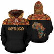 Colorful Africa Vintage Zip Hoodie Crewneck Sweatshirt T-Shirt 3D All Over Print For Men And Women