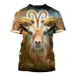 Aries Zodiac Zip Hoodie Crewneck Sweatshirt T-Shirt 3D All Over Print For Men And Women