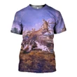 Hunting Deer Zip Hoodie Crewneck Sweatshirt T-Shirt 3D All Over Print For Men And Women