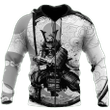 Samurai Zip Hoodie Crewneck Sweatshirt T-Shirt 3D All Over Print For Men And Women