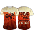 Speak For Those Elephant Zip Hoodie Crewneck Sweatshirt T-Shirt 3D All Over Print For Men And Women
