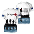 Honor The Fallen AU Veteran Zip Hoodie Crewneck Sweatshirt T-Shirt 3D All Over Print For Men And Women