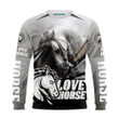 Crazy Horse Lady Zip Hoodie Crewneck Sweatshirt T-Shirt 3D All Over Print For Men And Women