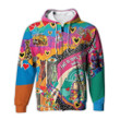 Hippie Love Zip Hoodie Crewneck Sweatshirt T-Shirt 3D All Over Print For Men And Women