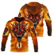 Fire Wings Dragon Zip Hoodie Crewneck Sweatshirt T-Shirt 3D All Over Print For Men And Women