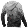 Viking Wolf Zip Hoodie Crewneck Sweatshirt T-Shirt 3D All Over Print For Men And Women