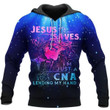 Jesus Zip Hoodie Crewneck Sweatshirt T-Shirt 3D All Over Print For Men And Women