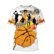Basketball Zip Hoodie Crewneck Sweatshirt T-Shirt 3D All Over Print For Men And Women