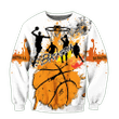 Basketball Zip Hoodie Crewneck Sweatshirt T-Shirt 3D All Over Print For Men And Women