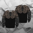 Maori Tattoo Special Zip Hoodie Crewneck Sweatshirt T-Shirt 3D All Over Print For Men And Women