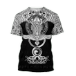 Raven Of Odin Zip Hoodie Crewneck Sweatshirt T-Shirt 3D All Over Print For Men And Women