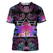 Hippie Dragonfly Zip Hoodie Crewneck Sweatshirt T-Shirt 3D All Over Print For Men And Women