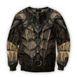 Dragonscale Armor Zip Hoodie Crewneck Sweatshirt T-Shirt 3D All Over Print For Men And Women