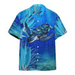 3D Blue Turtle Paradise Aloha Hawaiian Shirt Colorful Short Sleeve Summer Beach Casual Shirt For Men And Women
