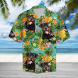 Tropical Pineapple Rottweiler Aloha Hawaiian Shirt Colorful Short Sleeve Summer Beach Casual Shirt For Men And Women