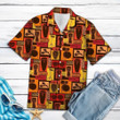 Drums Percussion Sets Aloha Hawaiian Shirt Colorful Short Sleeve Summer Beach Casual Shirt For Men And Women
