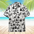 Electric Guitar Aloha Hawaiian Shirt Colorful Short Sleeve Summer Beach Casual Shirt For Men And Women