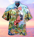 God Bless America Aloha Hawaiian Shirt Colorful Short Sleeve Summer Beach Casual Shirt For Men And Women