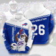 Sports American Football Nfl Buffalo Bills Devin Singletary 3D All Over Print Hoodie, Zip-up Hoodie