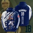 Indianapolis Colts Manning Believe In Blue 3d All Over Print Hoodie, Zip-Up Hoodie