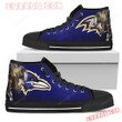 Thor Head Baltimore Ravens High Top Shoes