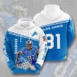 Detroit Lions Football Team NFL 3D All Over Print Hoodie