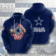 Dallas Cowboys 3D All Over Print Hoodie, Zip-up Hoodie