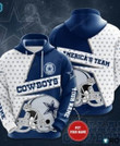 Personalized Dallas Cowboys America�s Team Custom Name 3D All Over Print Hoodie, Zip-up Hoodie
