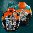 Miami Dolphins 3D All Over Print Hoodie, Zip-up Hoodie