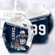 Sports American Football Nfl Tennessee Titans Jurrell Casey 3D All Over Print Hoodie, Zip-up Hoodie