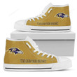 Baltimore Ravens High Top Shoes