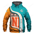 Miami Dolphins3D All Over Print Hoodie, Zip-up Hoodie