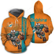 Miami Dolphins 3D All Over Print Hoodie, Zip-up Hoodie