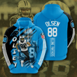 Carolina Panthers Greg Olsen 3D All Over Print Hoodie, Zip-up Hoodie