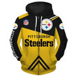 Men's Pittsburgh Steelers 3D All Over Print Hoodie, Zip-up Hoodie