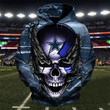 Nfl Dallas Cowboys Skull 3D All Over Print Hoodie, Zip-up Hoodie