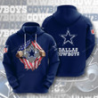 Dallas Cowboys 3D All Over Print Hoodie, Zip-up Hoodie