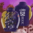 Baltimore Ravens Ray Lewis 3D All Over Print Hoodie, Zip-up Hoodie