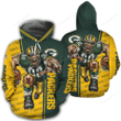 Green Bay Packers 3D All Over Print Hoodie, Zip-up Hoodie