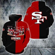 San Francisco 49ers 3D All Over Print Hoodie, Zip-up Hoodie