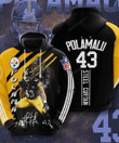 Pittsburgh Steelers Troy Polamalu 3D All Over Print Hoodie, Zip-up Hoodie