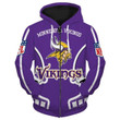Minnesota Vikings For Unisex 3D All Over Print Hoodie, Zip-up Hoodie