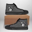 Brooklyn Nets Nba Basketball High Top Shoes