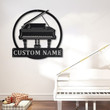 Personalized Grand Piano Metal Sign Art Custom Grand Piano Metal Sign Musical Instrument Gift Decor Decoration