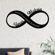 Personalized Metal Infinity Sign, Infinity Sign, Custom Infinity Metal Sign, Infinity Sign Name, newlywed gift,Anniversary Wedding Date Sign