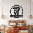 Personalized Ballerina Monogram Metal Sign Art , Custom Ballerina Metal Sign, Ballerina Lover Sign Decoration For Living Room