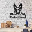 Personalized German Shepherd Dog Metal Sign Art Custom German Shepherd Dog Metal Sign Animal Funny Father's Day Gift Pet Gift