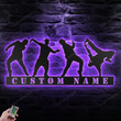 Custom Street Dance Metal Wall Art Personalized Break Dance Led Sign 80s Hiphop Style Dancer Gift
