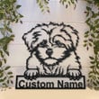 Personalized Bolonka Zwetna Dog Metal Sign Art Custom Bolonka Zwetna Dog Metal Sign Dog Gift Animal Funny Birthday Gift